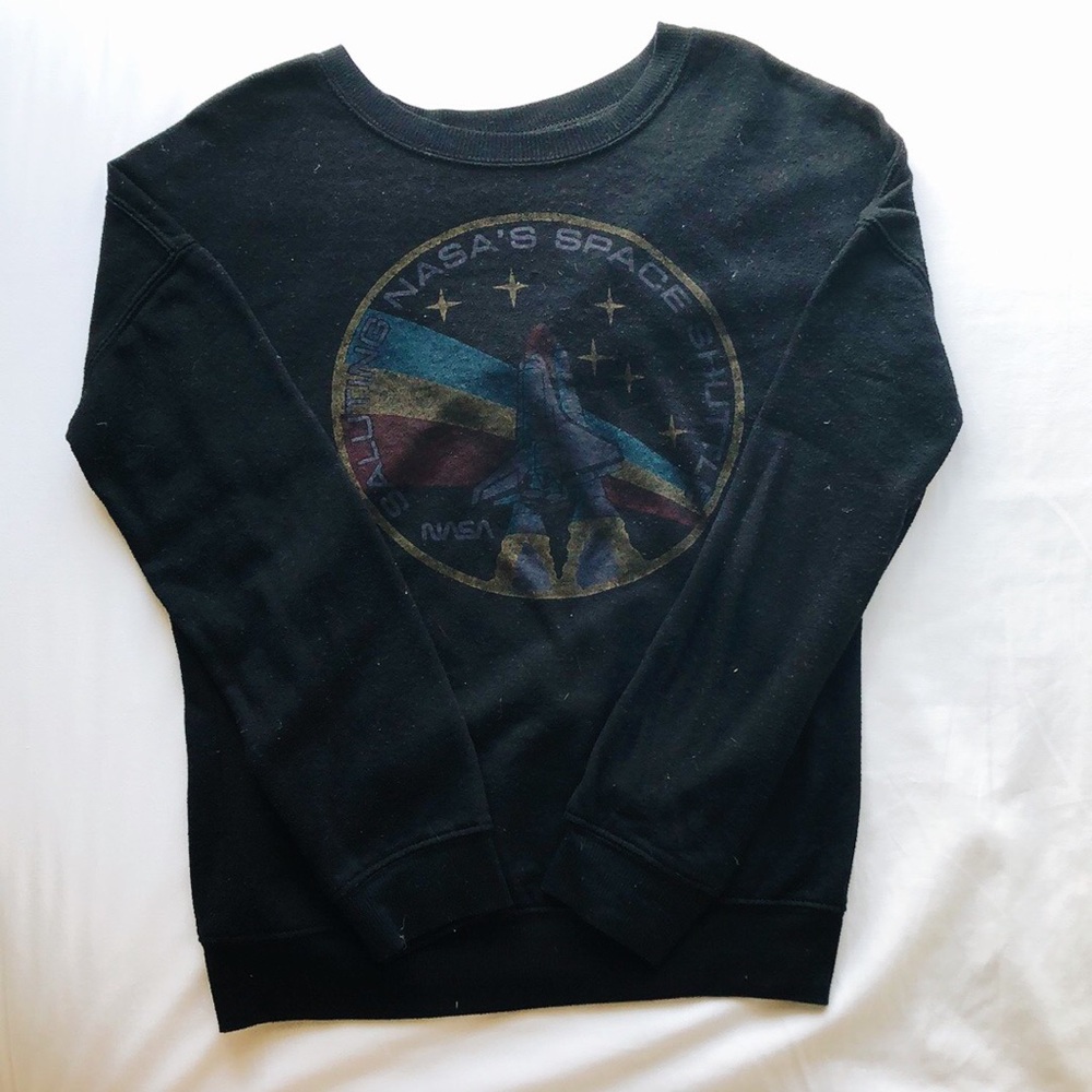 Black NASA crewneck